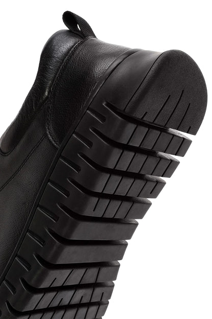 Derimod Fly Erkek Siyah Bağcıklı Deri Casual Sneaker