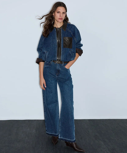 Mavi Suni Deri Mix Jean Pantolon Iw6260018006629 | Ipekyol