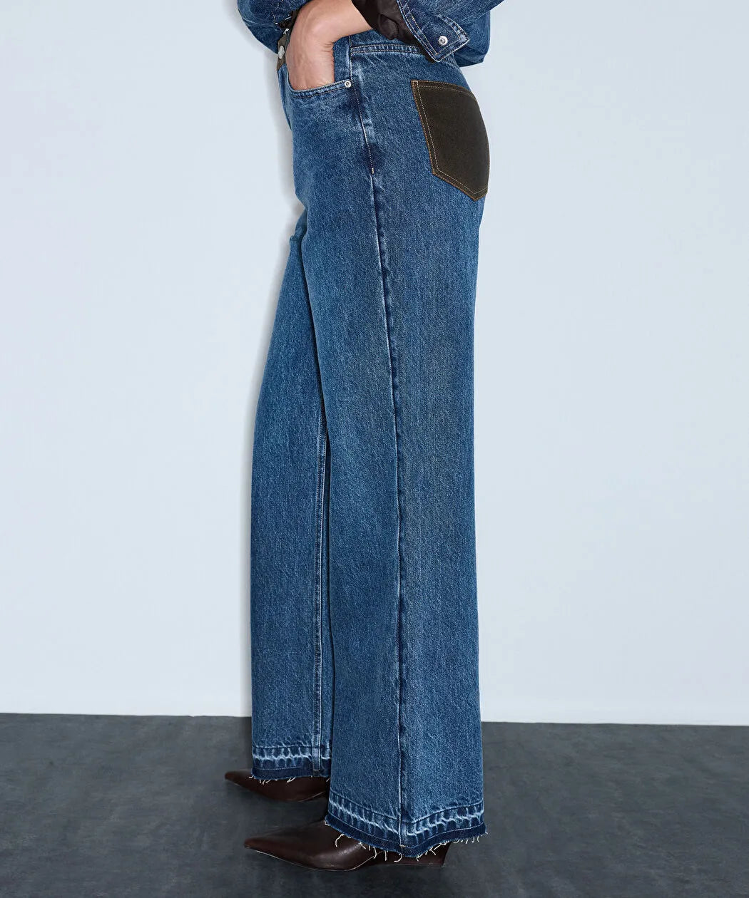 Mavi Suni Deri Mix Jean Pantolon Iw6260018006629 | Ipekyol