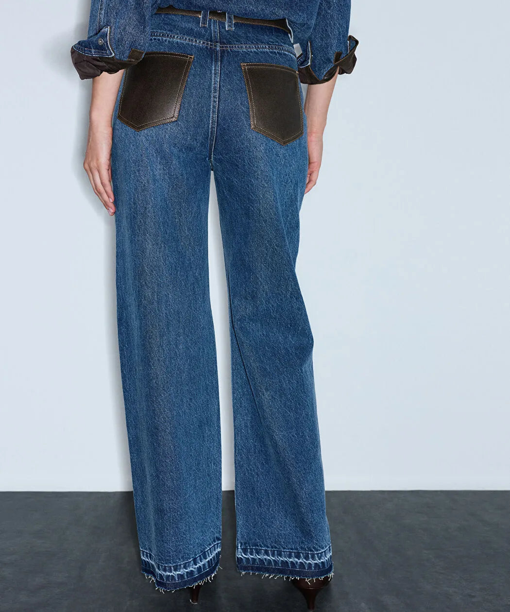Mavi Suni Deri Mix Jean Pantolon Iw6260018006629 | Ipekyol