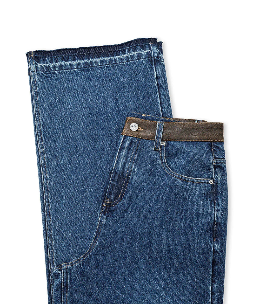 Mavi Suni Deri Mix Jean Pantolon Iw6260018006629 | Ipekyol