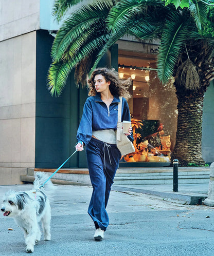 Lacivert Denim Görünümlü Pantolon Iw6260003161015 | Ipekyol