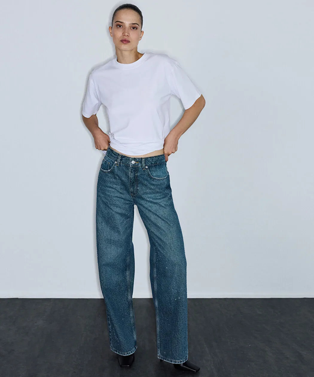 Mavi Hotfix Baskılı Wide Leg Jean Pantolon Iw6260018028165 | Ipekyol