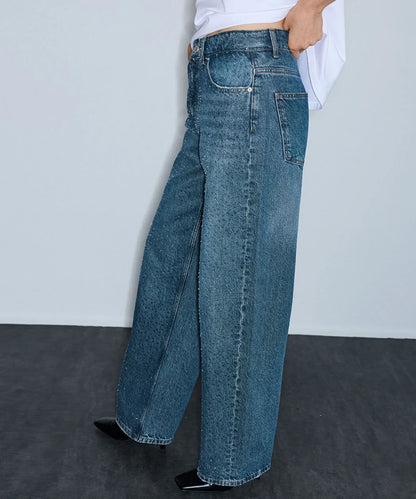 Mavi Hotfix Baskılı Wide Leg Jean Pantolon Iw6260018028165 | Ipekyol