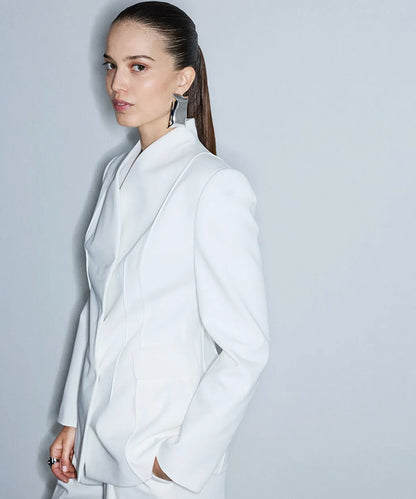 Ekru Bel Vurgulu Nervürlü Blazer Iw6260106116018 | Ipekyol