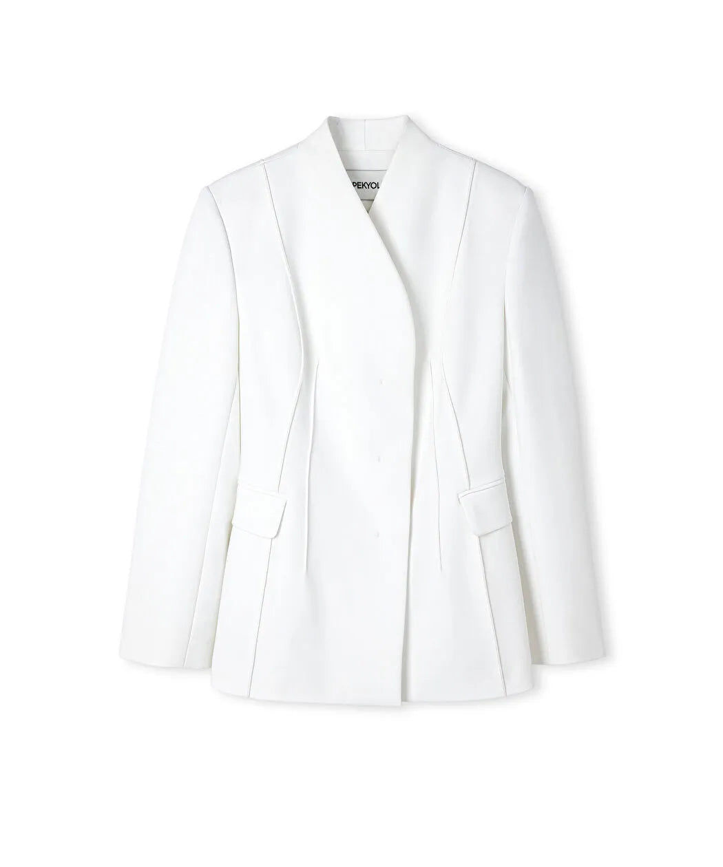 Ekru Bel Vurgulu Nervürlü Blazer Iw6260106116018 | Ipekyol
