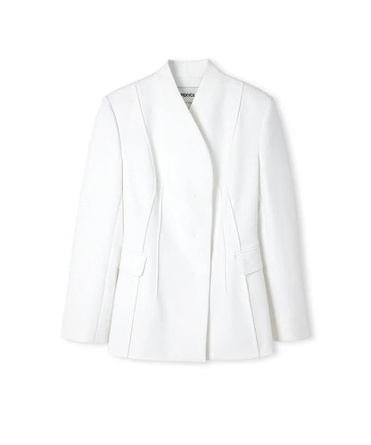 Ekru Bel Vurgulu Nervürlü Blazer Iw6260106116018 | Ipekyol