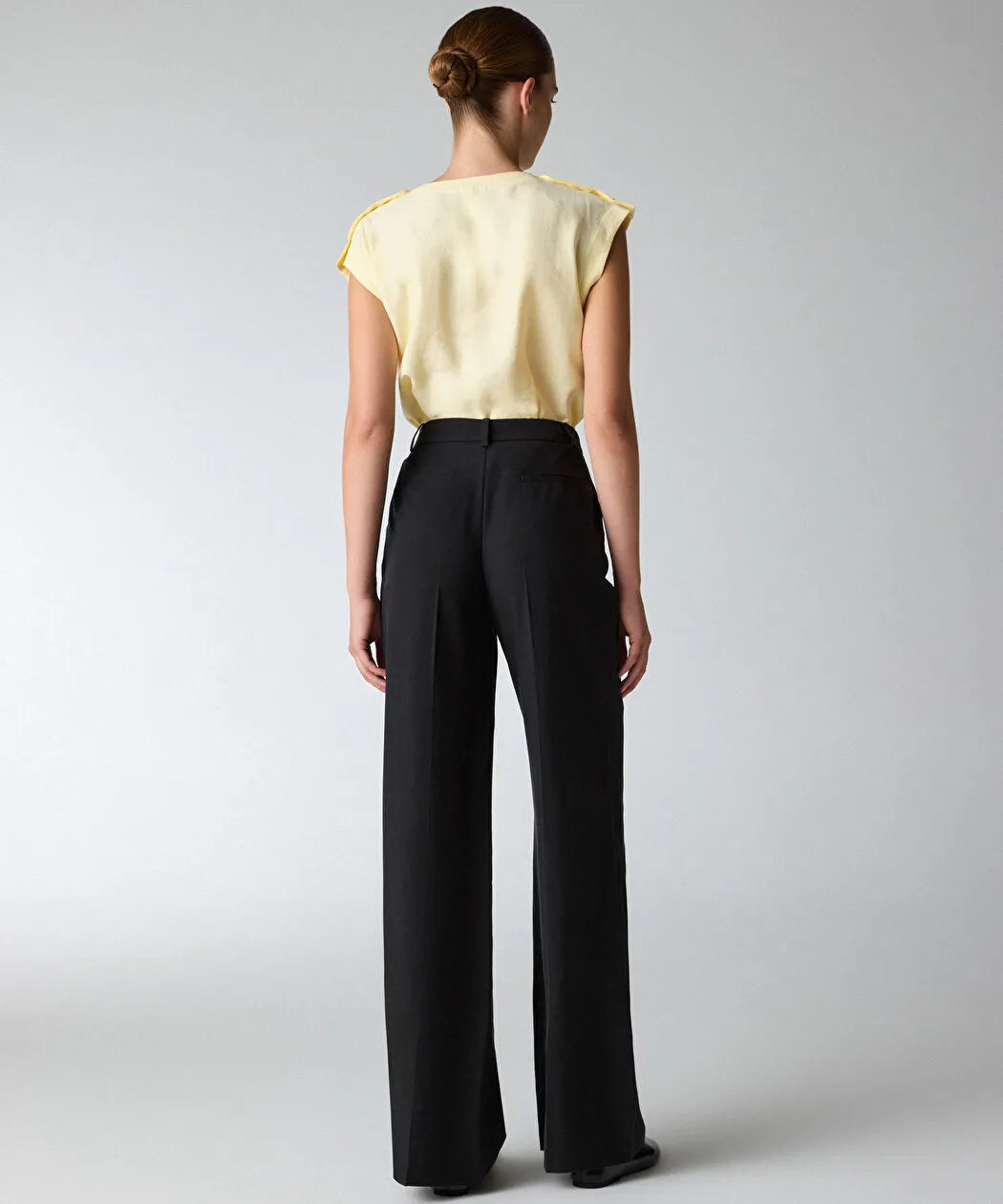 Siyah Wide Leg Pantolon Is1260003412001 | Ipekyol