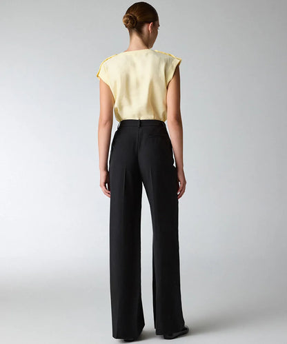 Siyah Wide Leg Pantolon Is1260003412001 | Ipekyol