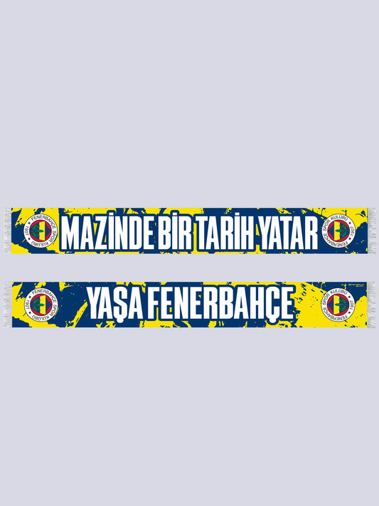 Fenerbahçe Sarı Lacivert Mazinde Bir Tarih Yatar Unisex Şal