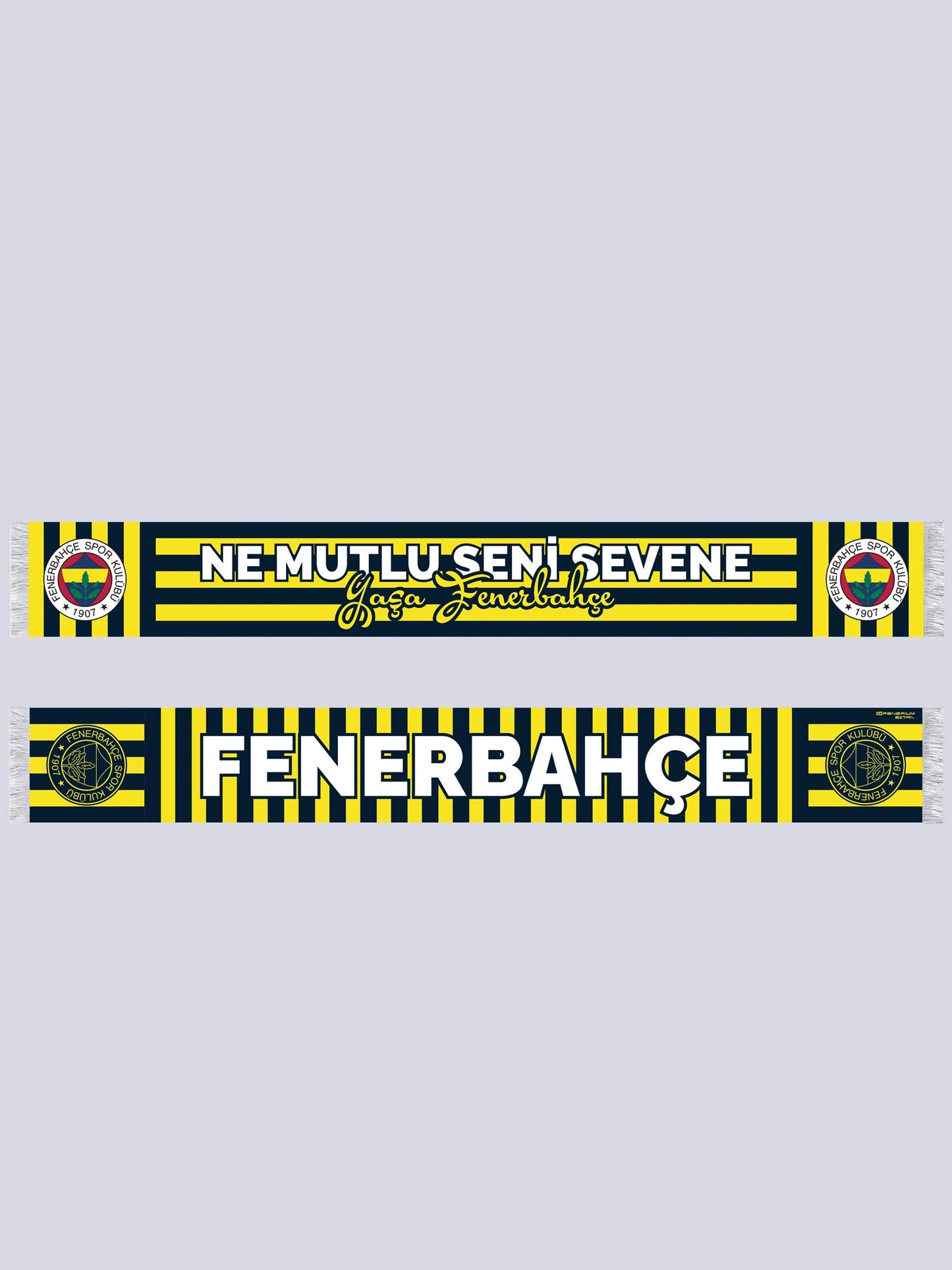 Fenerbahçe Sarı Lacivert Ne Mutlu Seni Sevene Unisex Şal