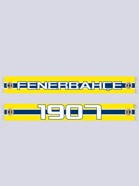 Fenerbahçe Sarı Lacivert 1907 Unisex Şal