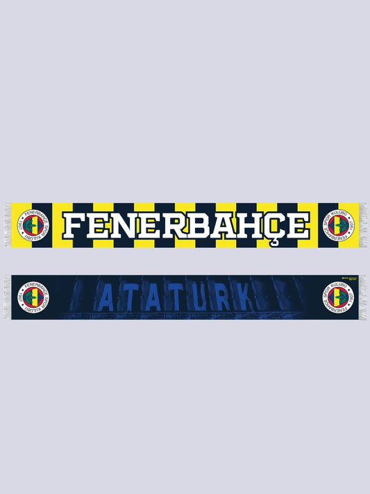 Fenerbahçe Sarı Lacivert Atatürk Unisex Şal