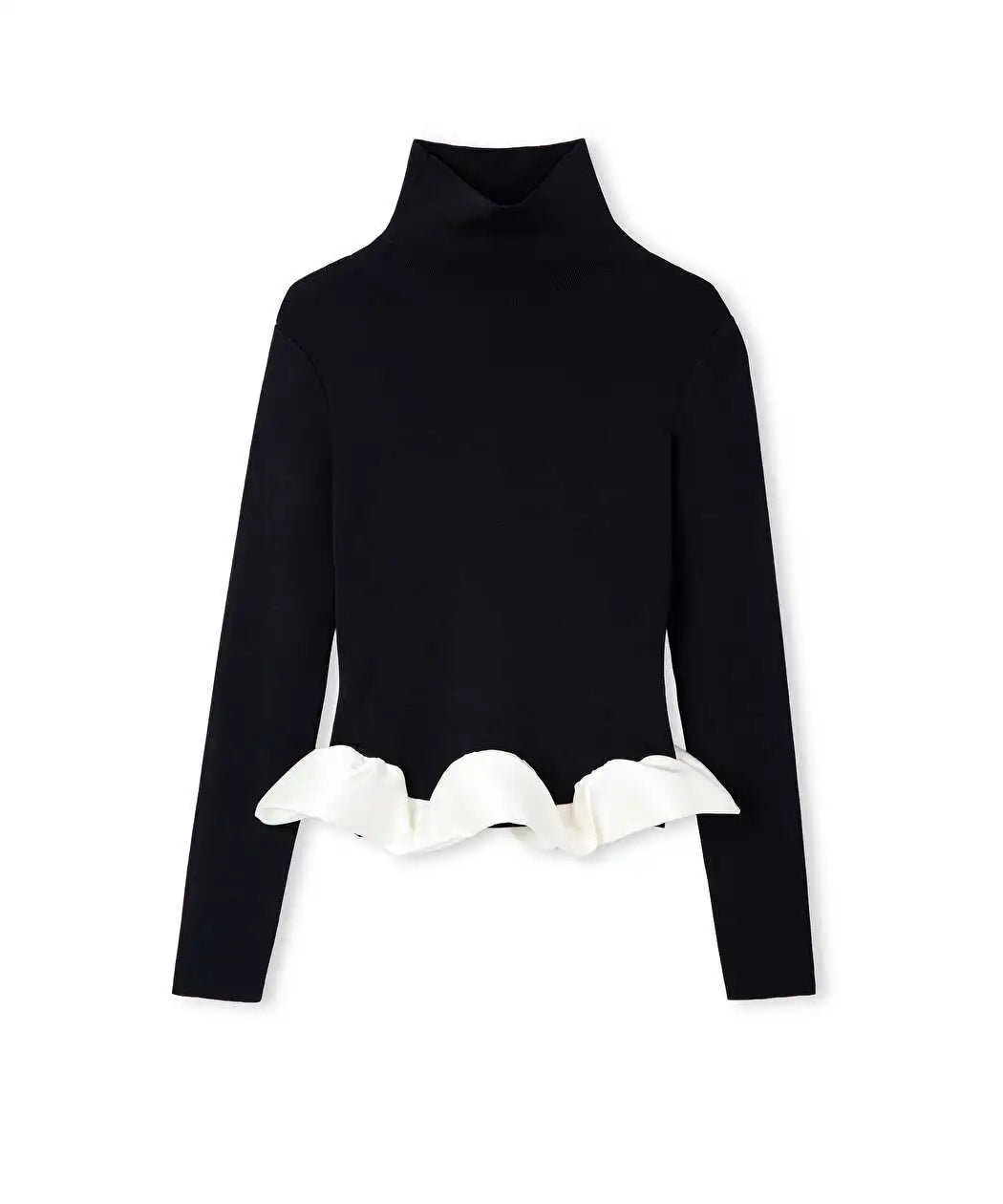 Siyah Kumaş Mix Colorblock Triko Iw6260050142001 | Ipekyol