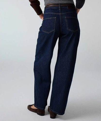 Lacivert Kemerli Barrel Fit Pantolon Iw6260018039015 | Ipekyol