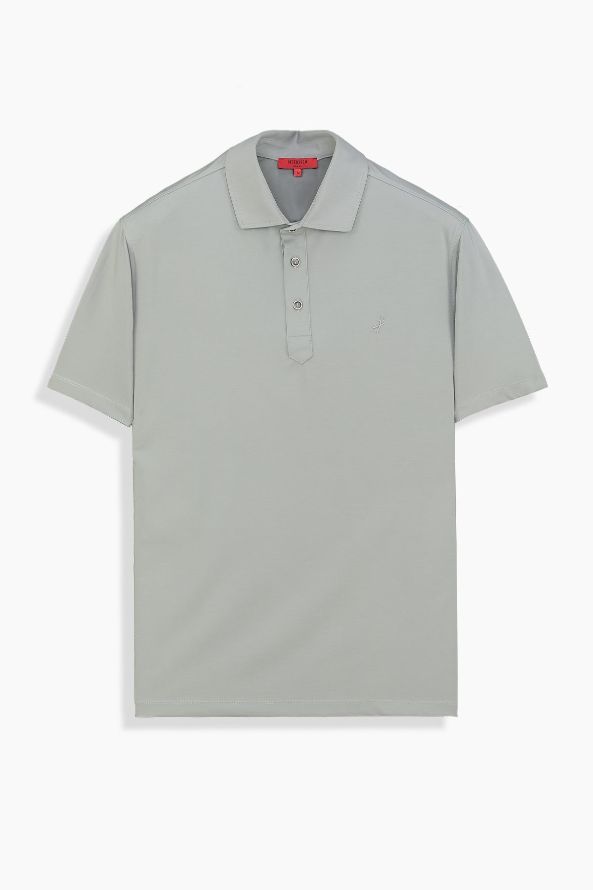 Pulso Polo Yaka Açık Gri Relax Fit Tişört