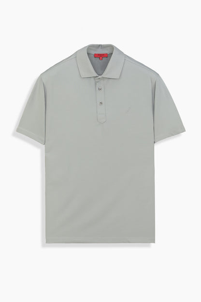 Pulso Polo Yaka Açık Gri Relax Fit Tişört