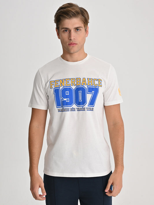 Fenerbahçe Ekru Kolej Fb 1907 Erkek Tshirt