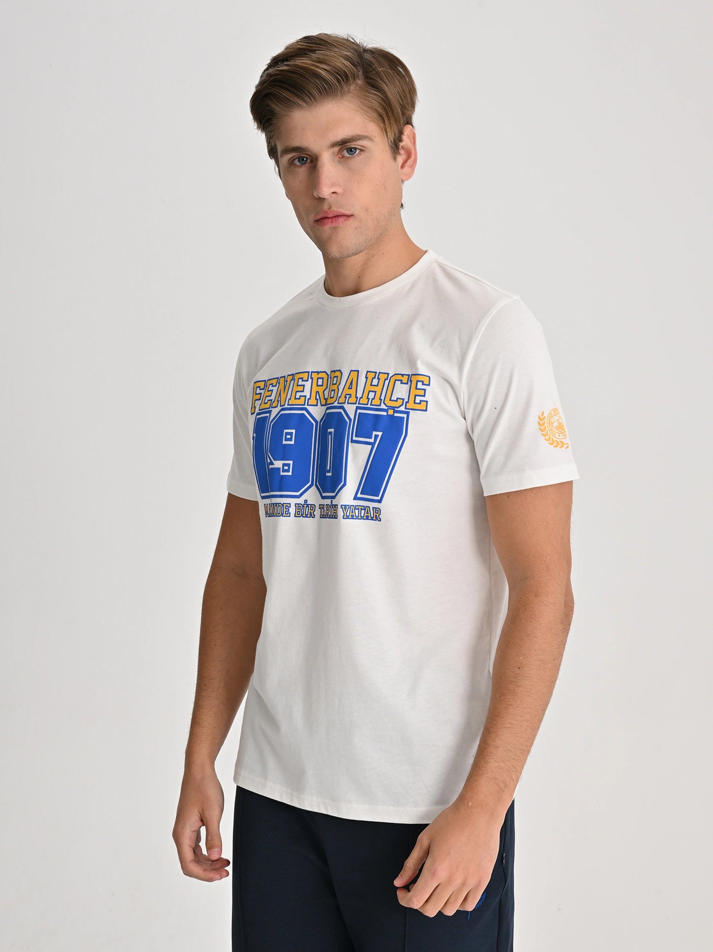 Fenerbahçe Ekru Kolej Fb 1907 Erkek Tshirt