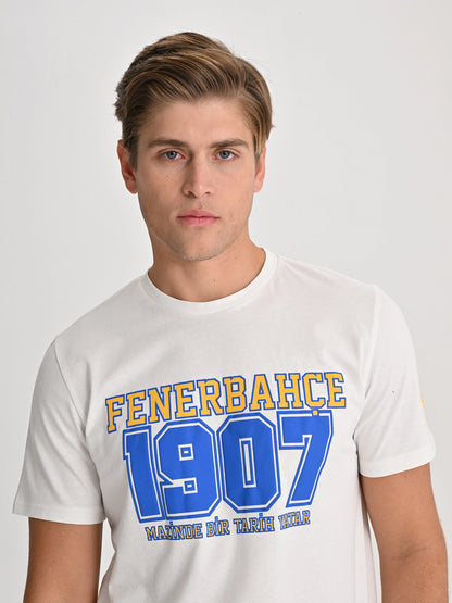 Fenerbahçe Ekru Kolej Fb 1907 Erkek Tshirt