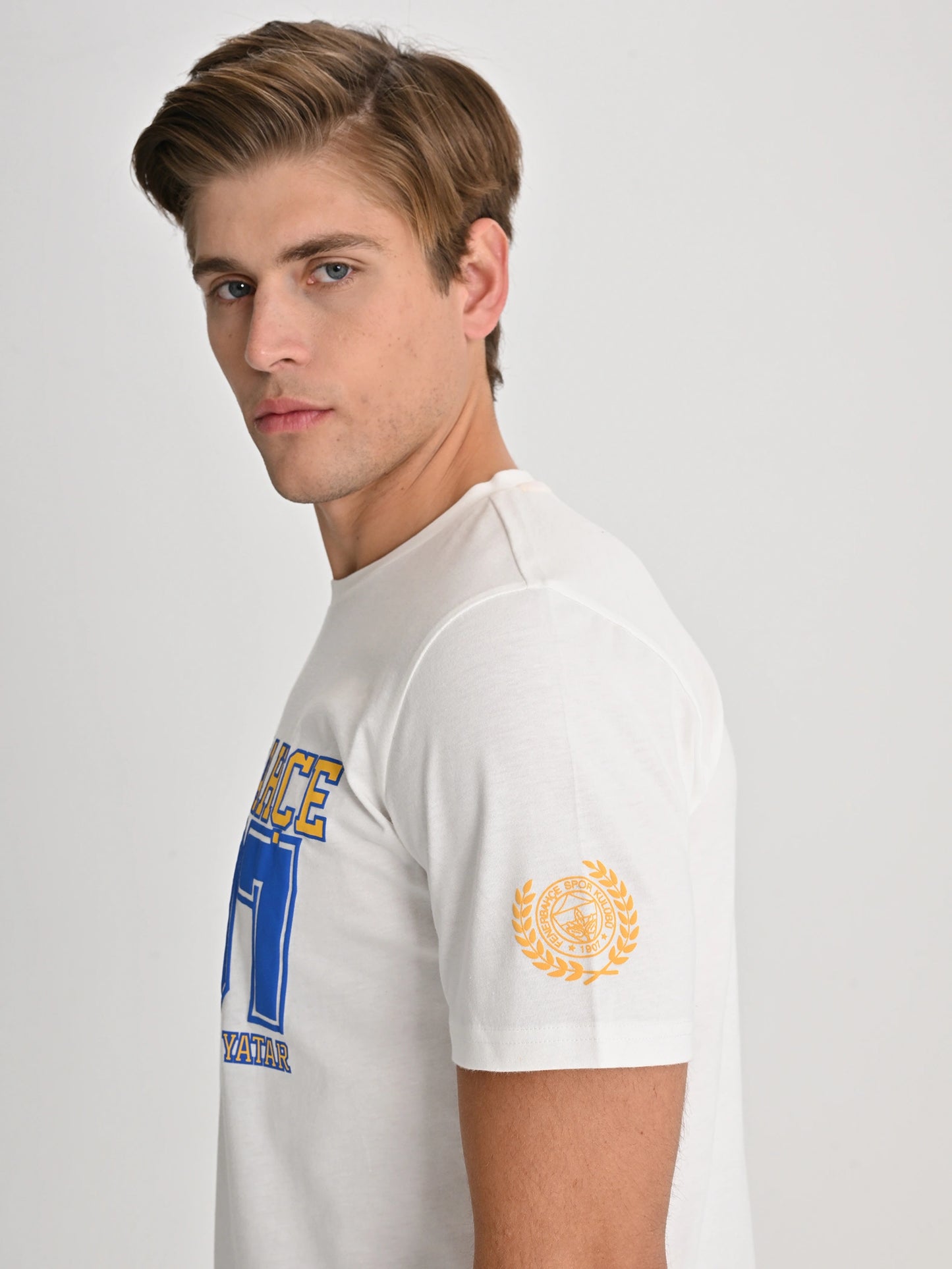 Fenerbahçe Ekru Kolej Fb 1907 Erkek Tshirt