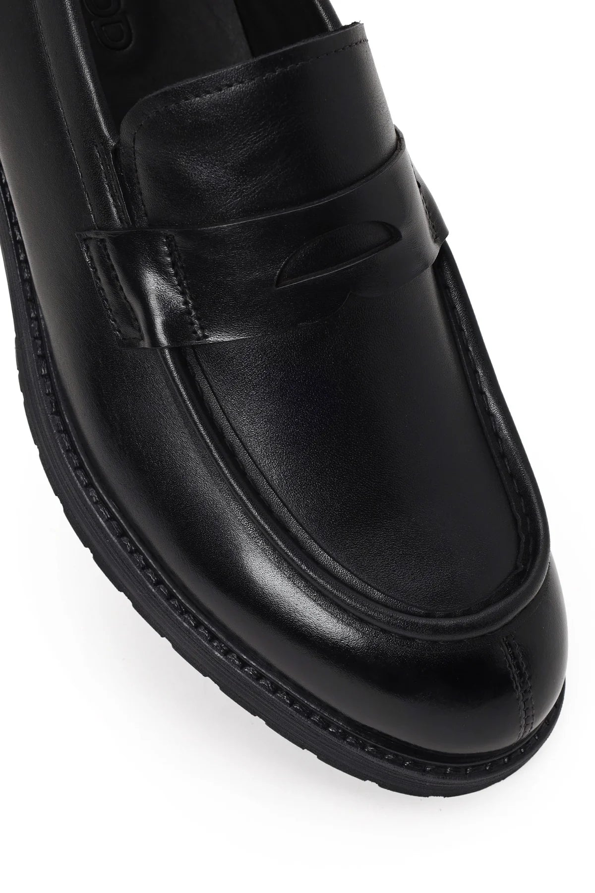 Erkek Siyah Deri Casual Loafer