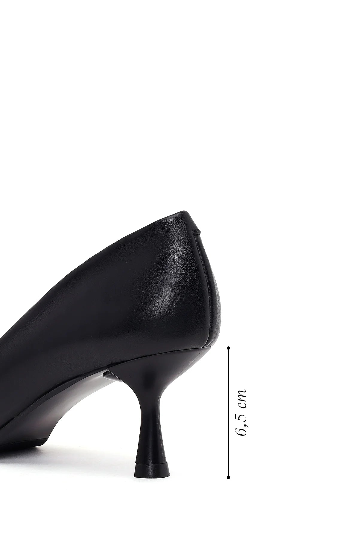 Kadın Siyah Ince Topuklu Deri Stiletto