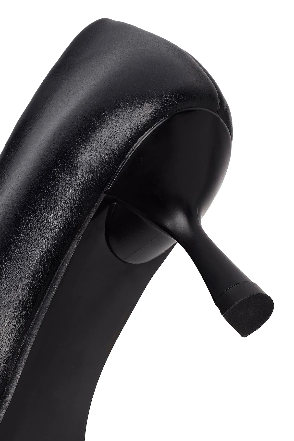 Kadın Siyah Ince Topuklu Deri Stiletto