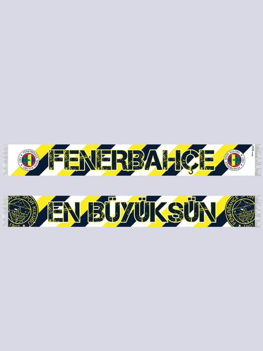 Fenerbahçe Sarı Lacivert En Büyüksün Fenerbahçe Unisex Şal