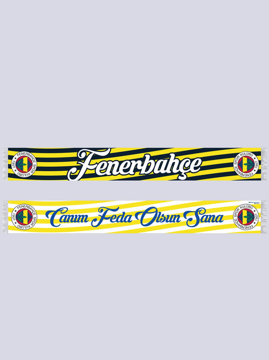 Fenerbahçe Sarı Lacivert Canım Feda Olsun Sana Unisex Şal