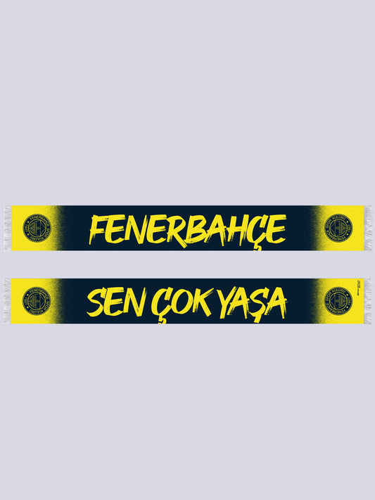 Fenerbahçe Sarı Lacivert Sen Çok Yaşa Unisex Şal