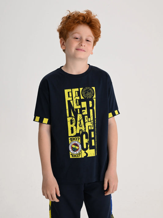 Fenerbahçe Lacivert Tribün Fb 1907 Çocuk Tshirt