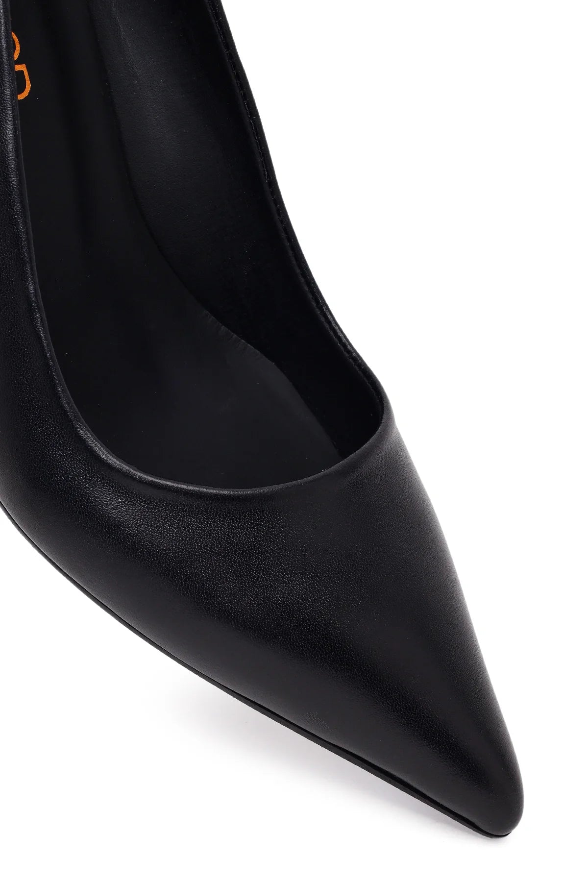 Kadın Siyah Ince Topuklu Deri Stiletto