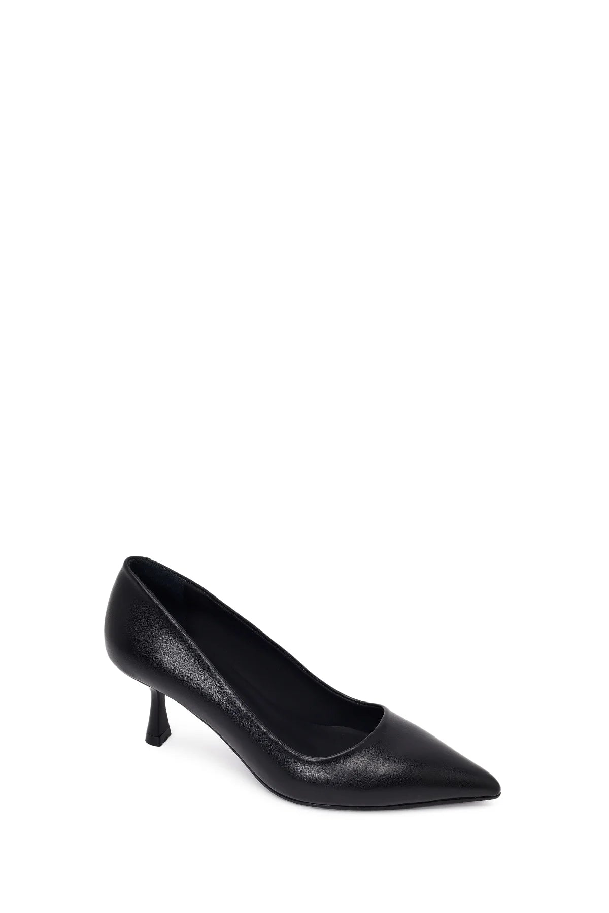 Kadın Siyah Ince Topuklu Deri Stiletto