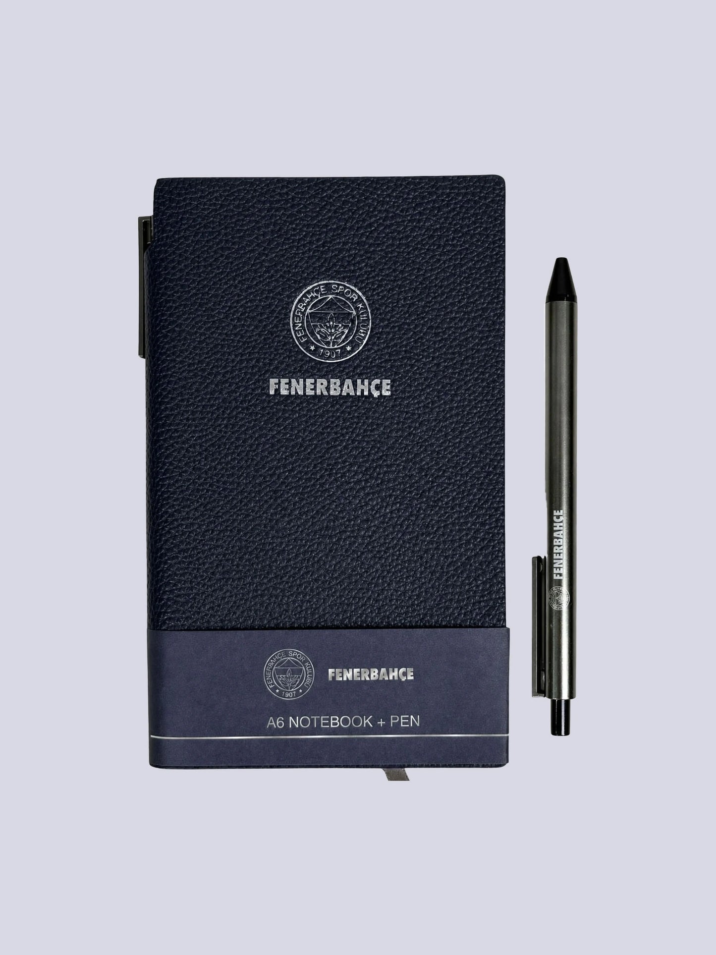 Fenerbahçe Suni Deri Tükenmez Kalemli Bloknot A6 Defter