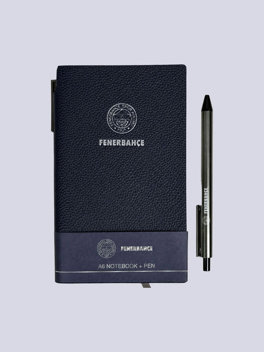 Fenerbahçe Suni Deri Tükenmez Kalemli Bloknot A6 Defter