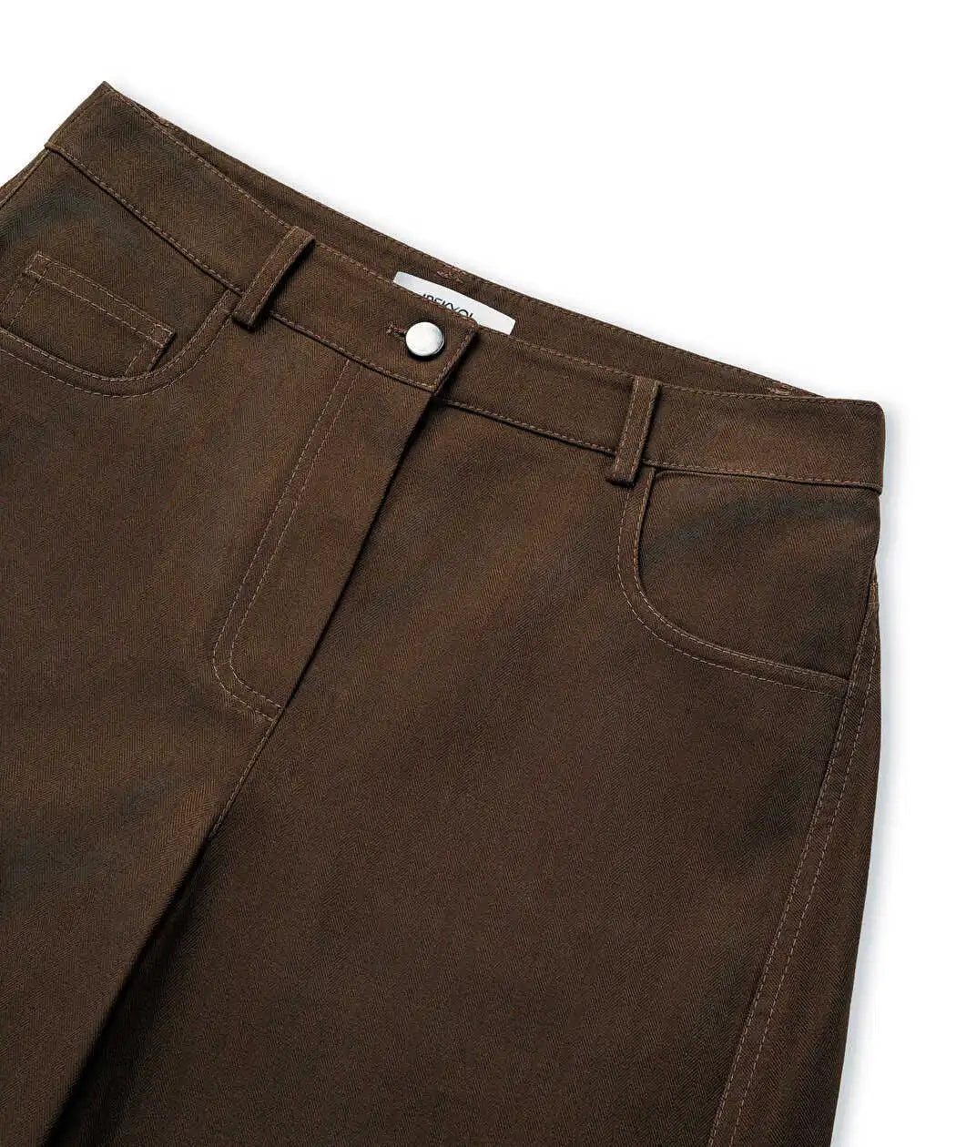 Kahverengi Dokulu Barrel Fit Pantolon Iw6260003203074 | Ipekyol