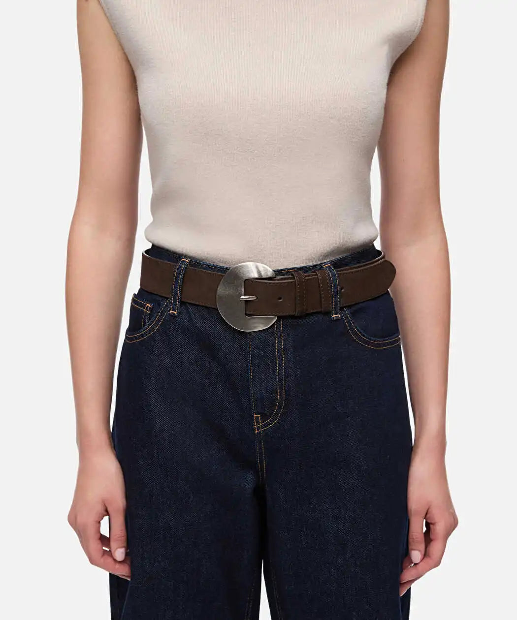 Taba Metal Tokalı %100 Deri Kemer Iw6260053003021 | Ipekyol