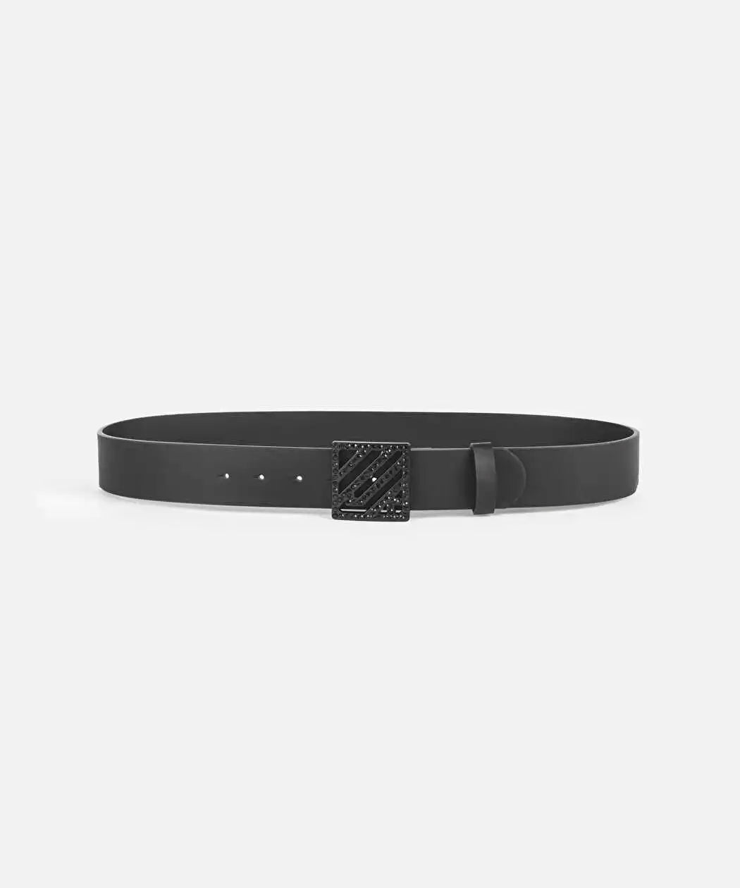 Siyah Monogram Tokalı Deri Görünümlü Kemer Iw6260053014001 | Ipekyol