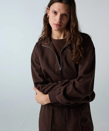 Kahverengi Çift Parça Görünüm Sweatshirt Iw6260091112074 | Ipekyol