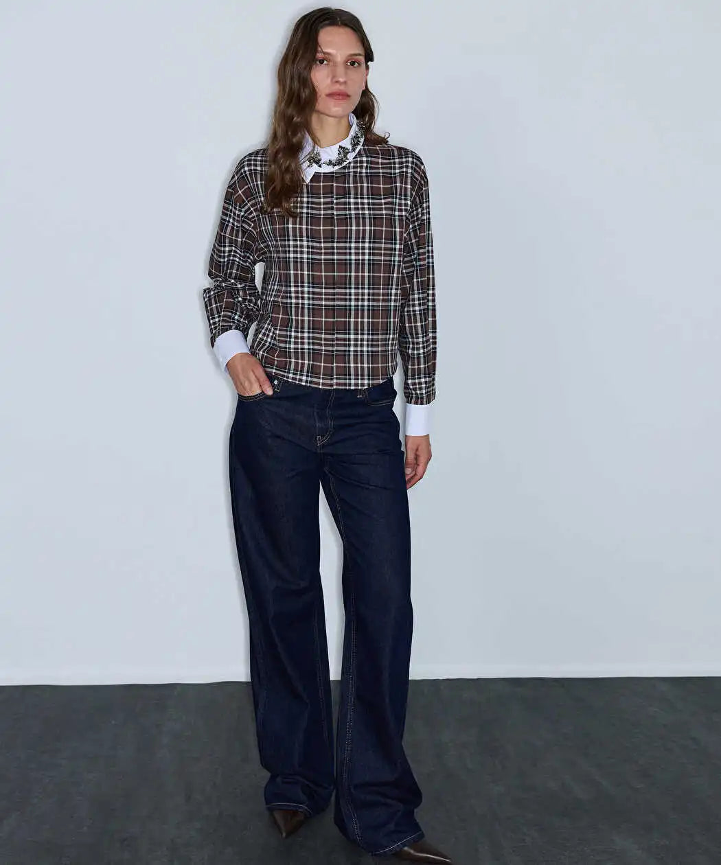 Lacivert Kontrast Dikişli Jean Pantolon Iw6260018016015 | Ipekyol