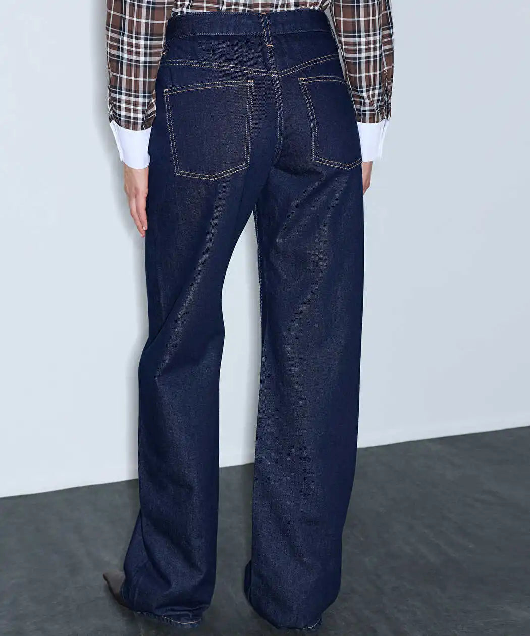 Lacivert Kontrast Dikişli Jean Pantolon Iw6260018016015 | Ipekyol