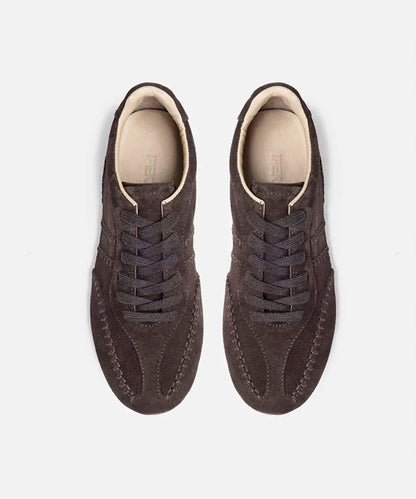 Kahverengi %100 Deri Süet Üst Dikişli Sneaker Iw6260062005006 | Ipekyol