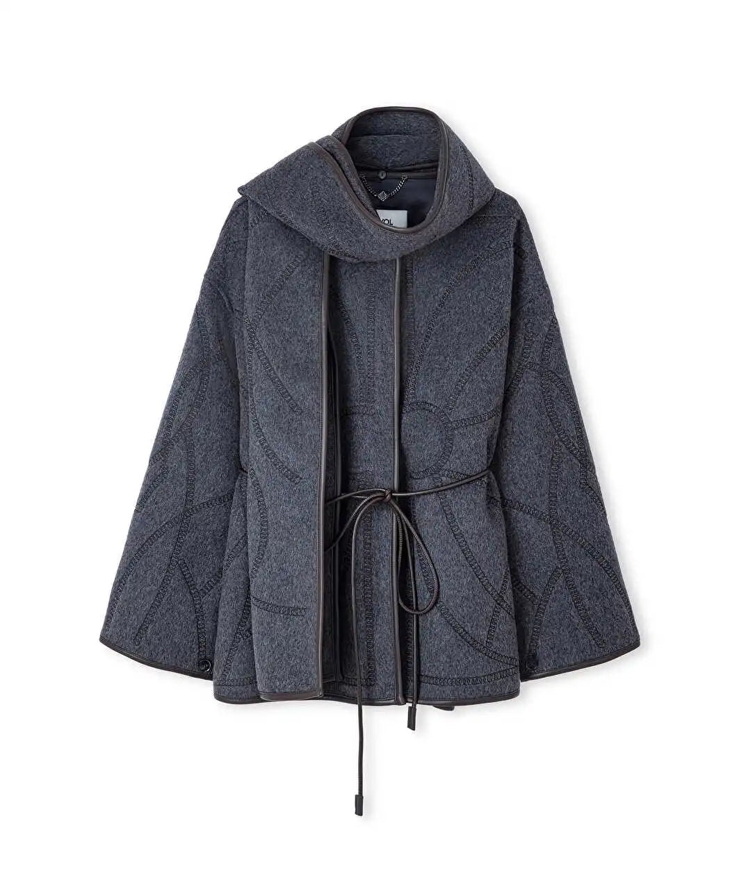 Antrasit Atkılı Zincir Nakışlı Kaban Iw6260008122036 | Ipekyol