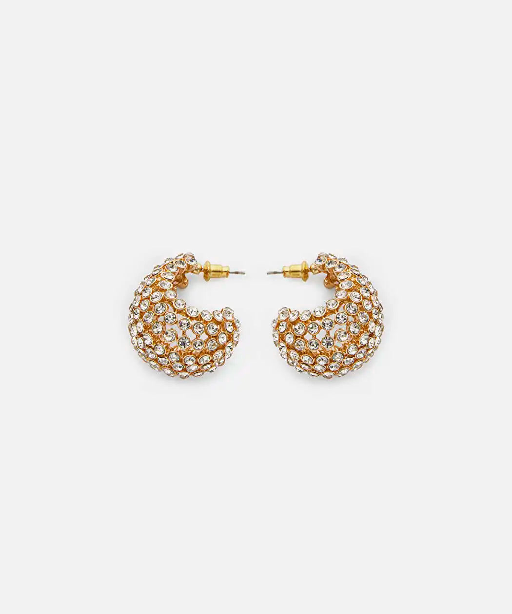 Altın Strass Taşlı Küpe Iw6260068048265 | Ipekyol
