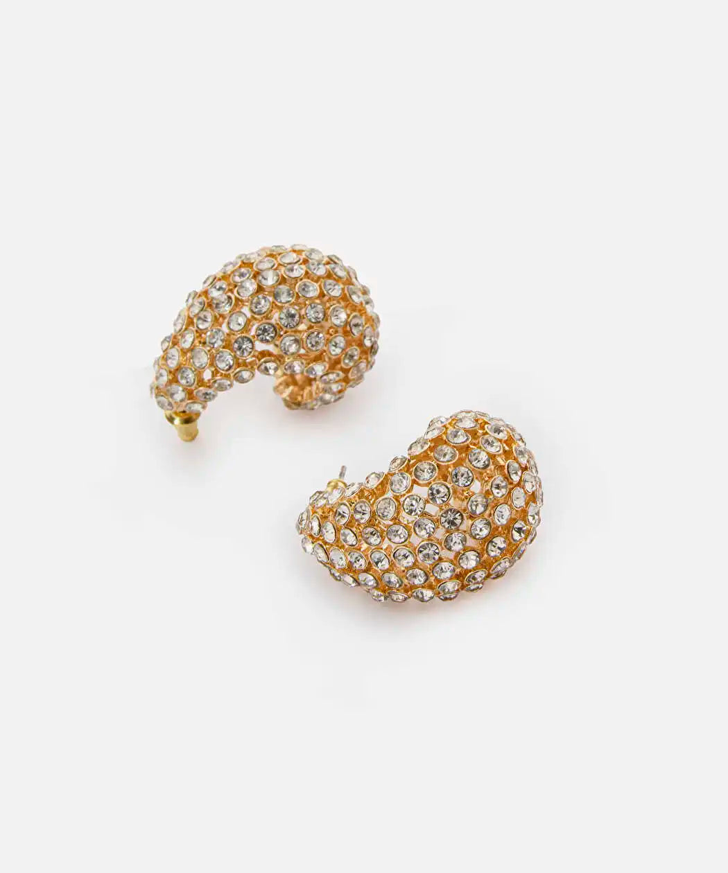 Altın Strass Taşlı Küpe Iw6260068048265 | Ipekyol