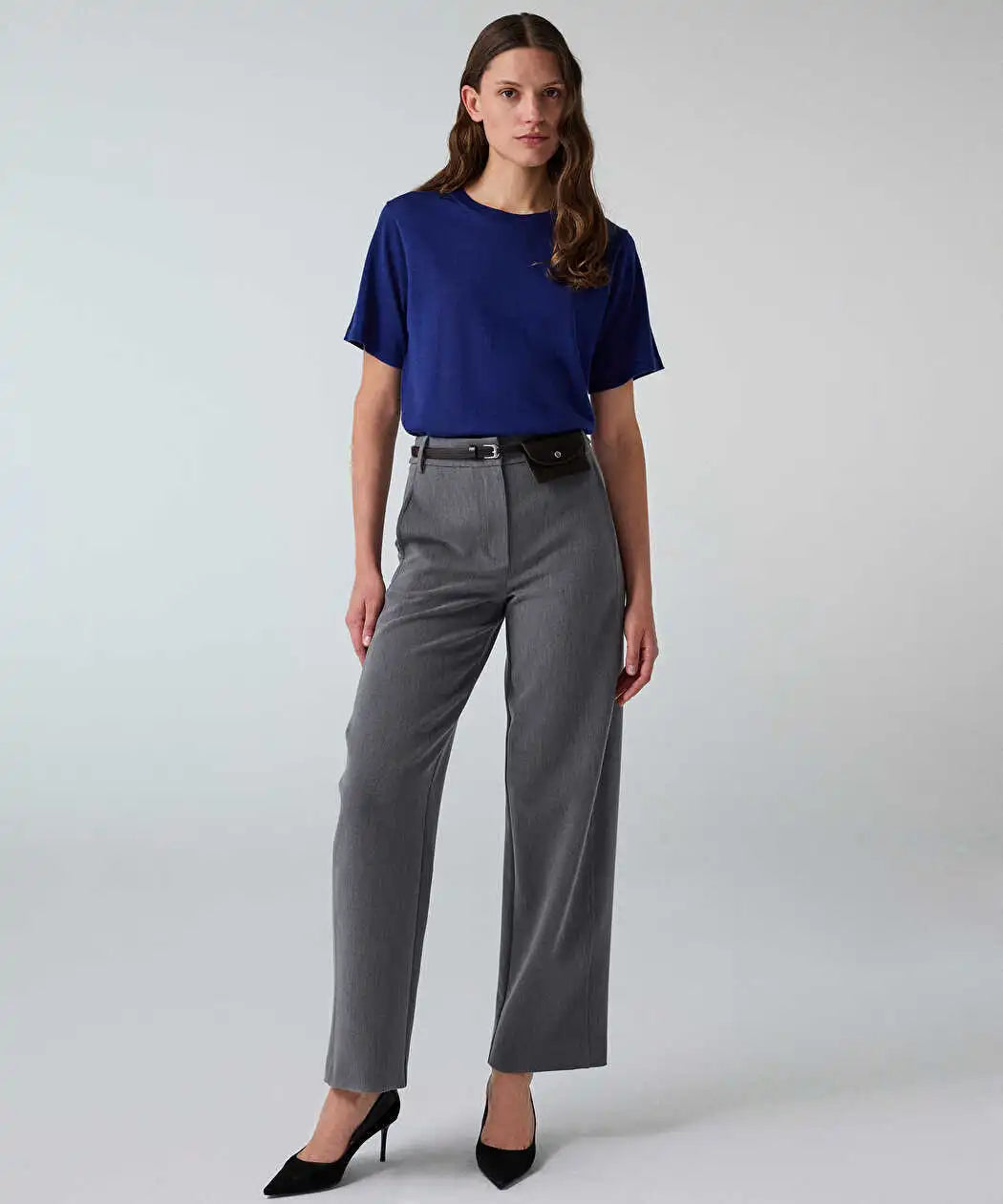 Lacivert Yün Içerikli Basic Triko Iw6260050045015 | Ipekyol