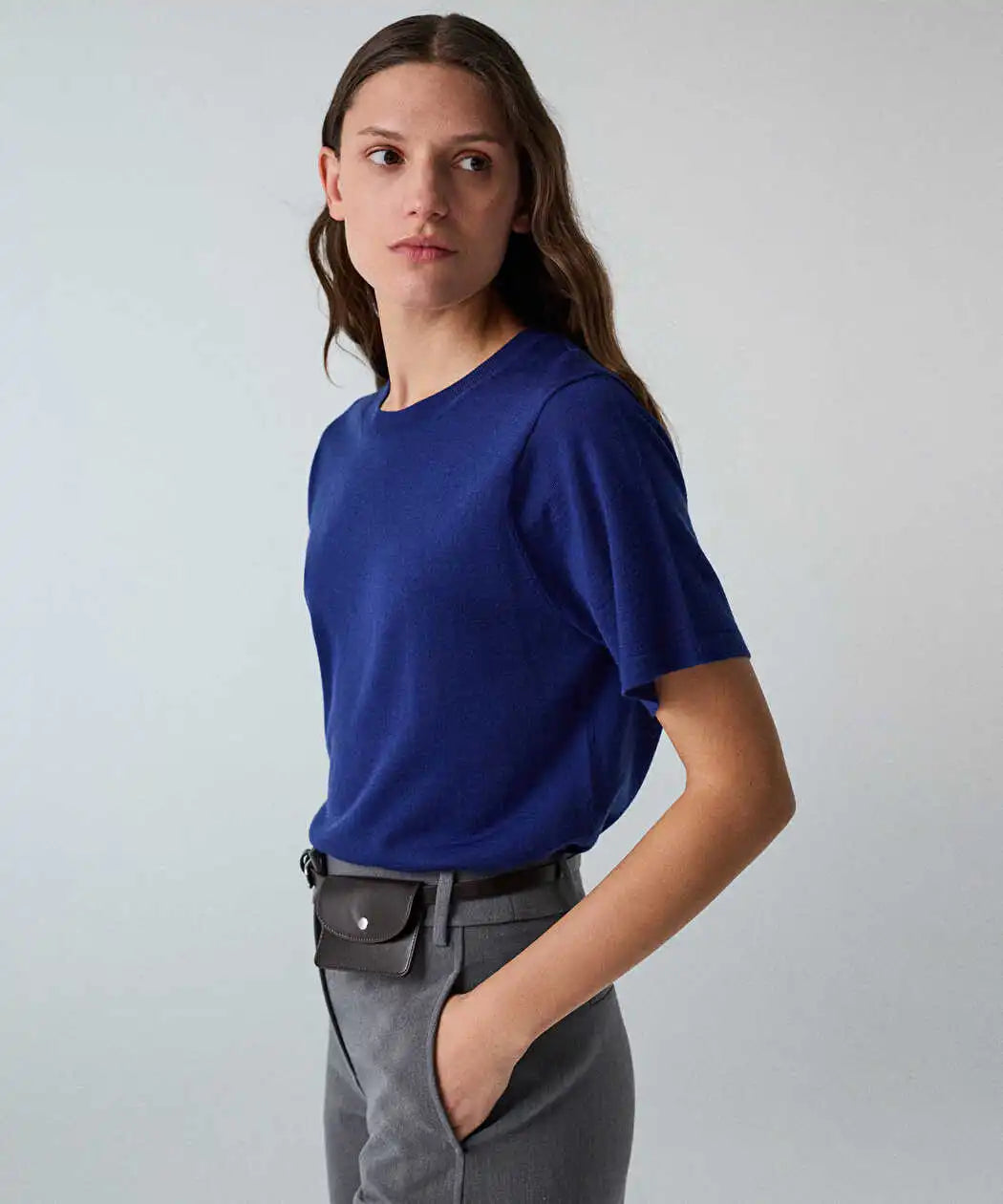 Lacivert Yün Içerikli Basic Triko Iw6260050045015 | Ipekyol