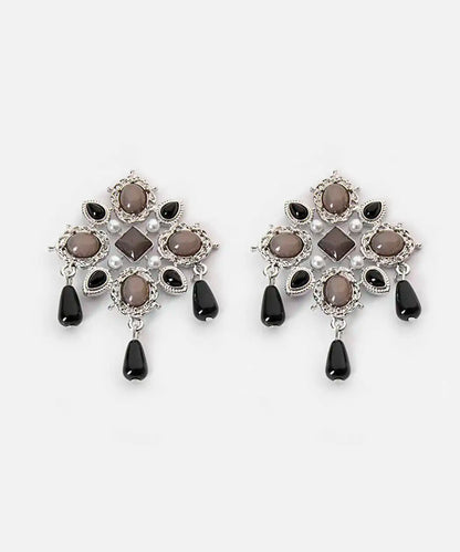 Gümüş Kombine Boncuklu Metal Küpe Iw6260068083122 | Ipekyol