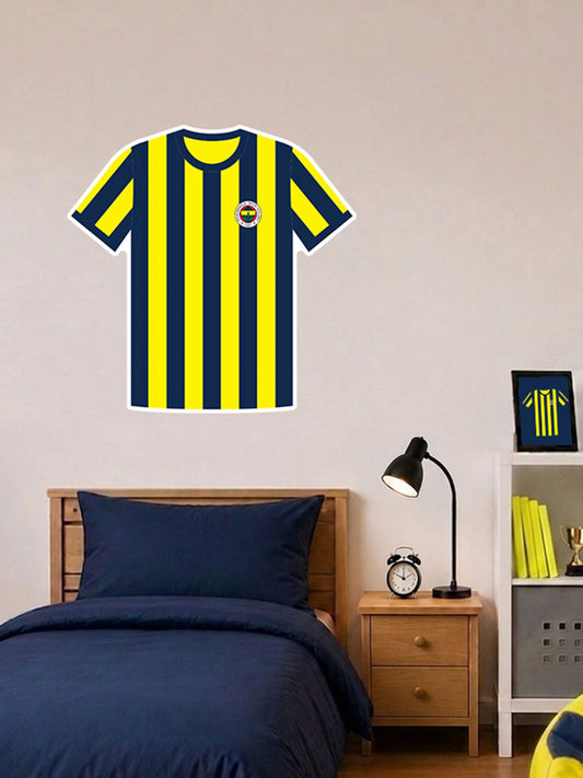 Fenerbahçe Çubuklu Forma Büyük Sticker 40x50 Cm